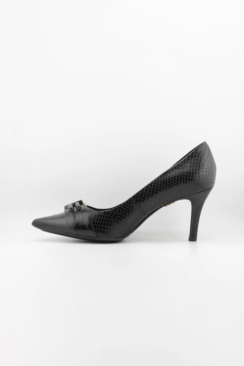 Jorge Bischoff Snakeskin Pattern Pointed Toe Heels